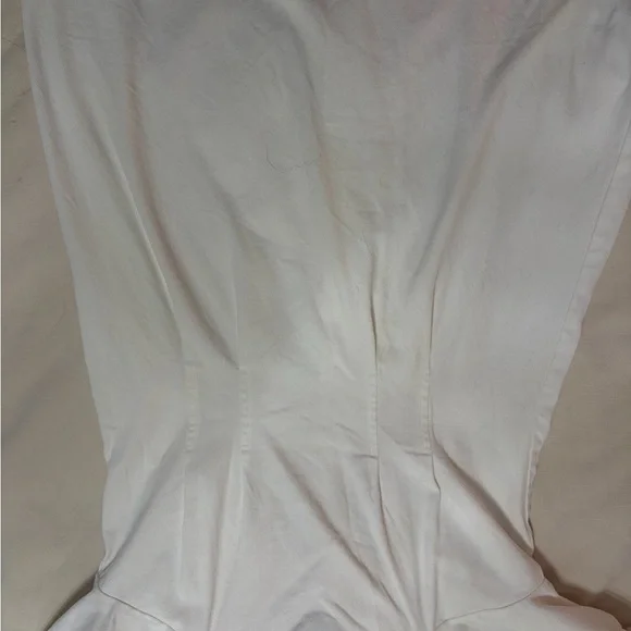 Who What Wear White Puff Sleeve Denim Dress Size L | 100% Cotton - Picture 12 of 14